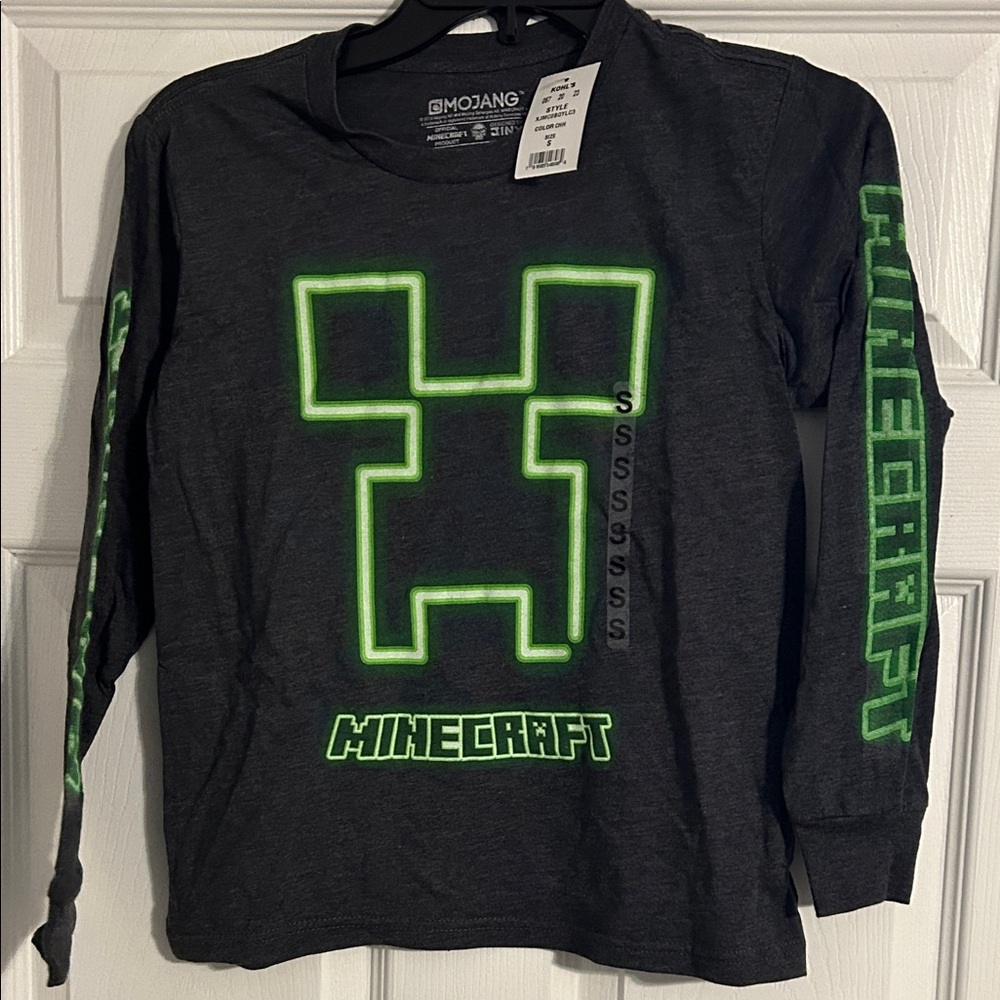 Kids Long Sleeve Tee - Black and Green